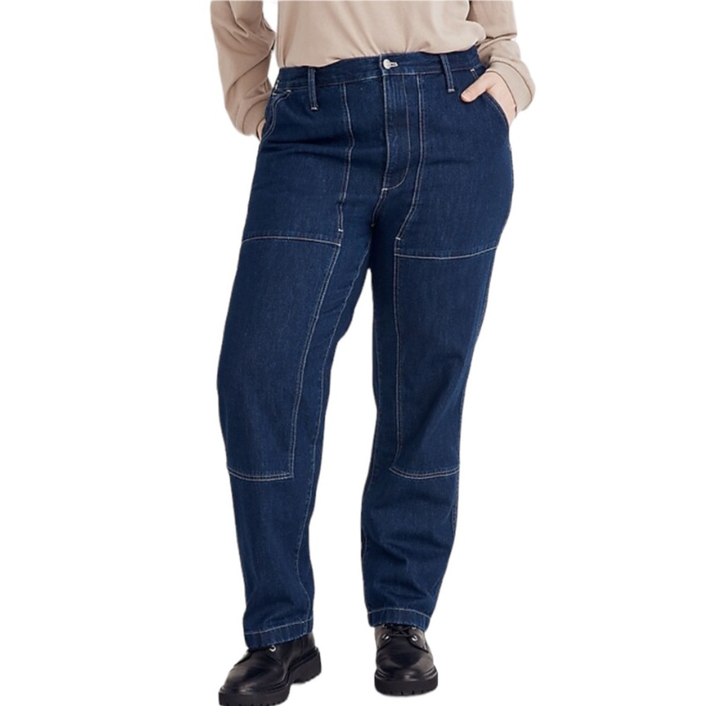 Madewell The Perfect Vintage Straight Jean Henshaw Wash Workwear W-758 Sz 33